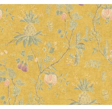 Tapete mit Ananas- und Fruchtmuster