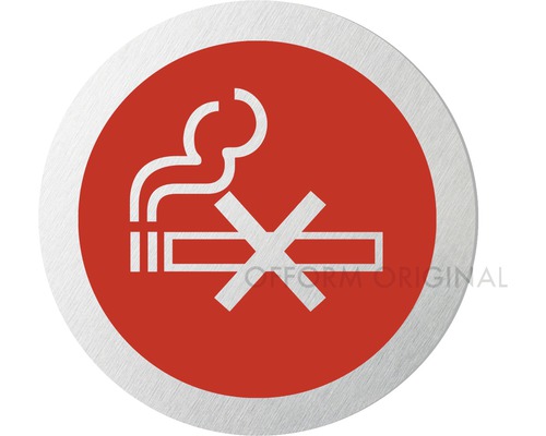 Hinweisschild Rauchverbot ø 75 mm