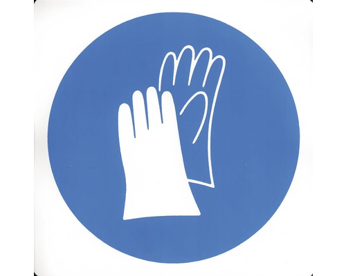 Panneau Port de gants de travail autocollant imperméable