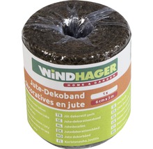 Ruban de décoration en jute Windhager, rouleau de 6 cm x 3 m