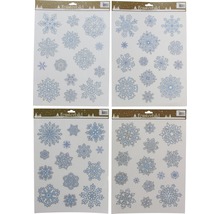 Fensterbilder mit Schneeflockenmotiven