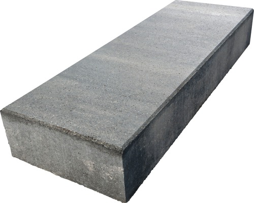 Bloc de marche en béton iStep Pure quartzite gris noir 100x35x15 cm