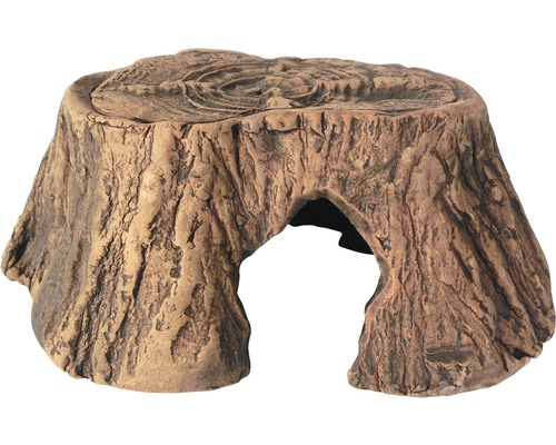 Décoration souche d''arbre avec cachette pour terrariums