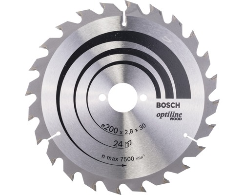 Bosch Lame de scie circulaire Optiline Wood Ø 200x30 mm Z 24