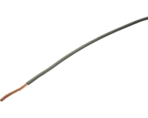 Câble électrique multibrin en T 1x6 mm2 gris Eca (au mètre)
