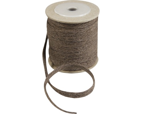 Windhager Ruban de décoration en jute 20 m marron Bobine avec ficelle en raphia naturel