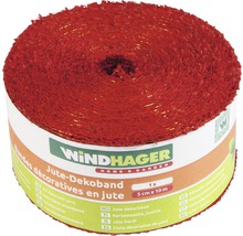 Windhager Juteband 5x1000 cm rot