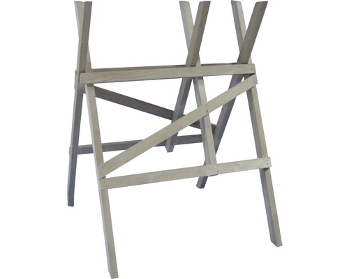 Chevalet de sciage en bois avec traverses pour plus de stabilité