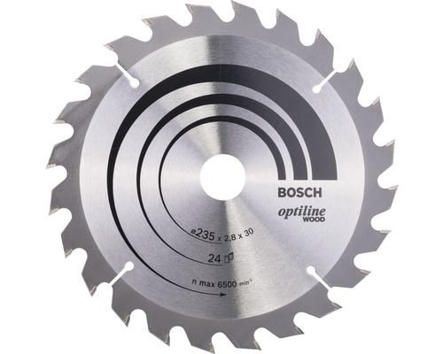 Bosch Lame de scie circulaire Optiline Wood Ø 235x30 mm Z 24