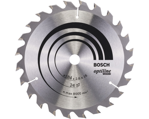Bosch Kreissägeblatt Optiline Wood Ø 184x16 mm Z 24