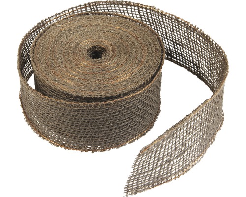 Bande de jute Windhager 5 cm x 10 m marron terre cuite Rouleau de ruban de jute pour la décoration