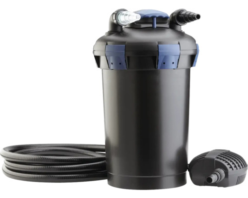 Filtre à pression avec tuyau et pompe pour bassins de jardin
