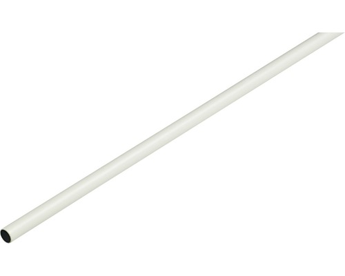 Barre de penderie ronde, blanche Ø 25x2000 mm Tuyau en plastique blanc