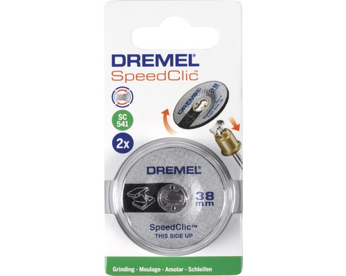 Dremel Speedclic Trennscheiben Set, 38 Millimeter, 2 Stück