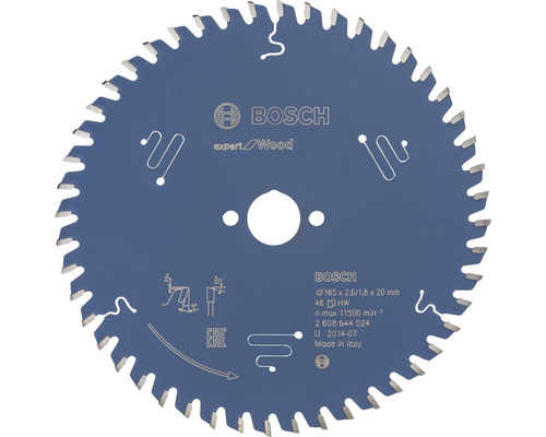 Bosch Lame de scie circulaire Expert for Wood Ø 165x20 mm Z 48