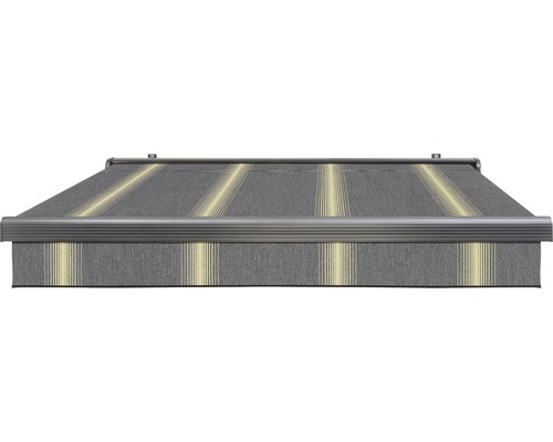 Markise mit Streifenmuster