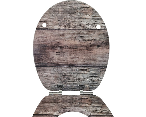 Abattant WC aspect bois