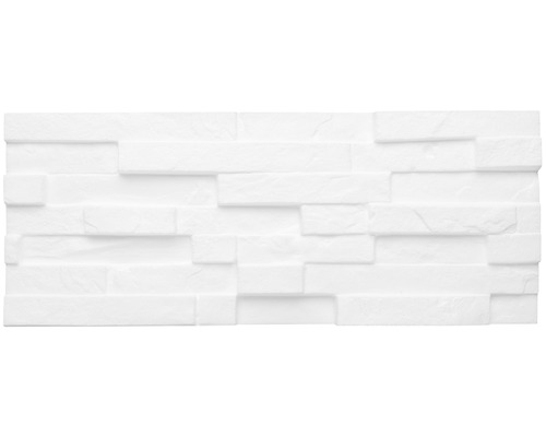 Parement en pierre blanc avec texture tridimensionnelle