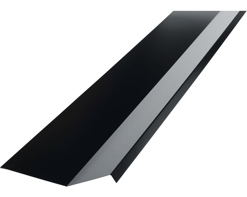 Bande à solin PRECIT noir foncé RAL 9005 1000x110x73 mm Tôle de rive en métal