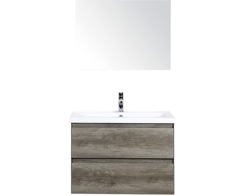 Ensemble de meubles de salle de bains Sanox Evora Nebraska oak 81x170 cm