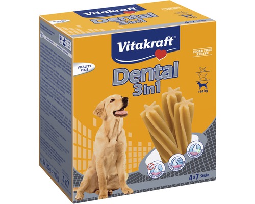 Vitakraft snack pour chien paquet économique Dental 2en1 médium