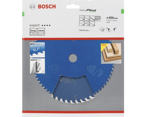 Lame de scie circulaire Bosch Expert pour bois, diamètre 200 millimètres