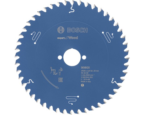 Bosch Kreissägeblatt Expert for Wood Ø 200x30 mm Z 48
