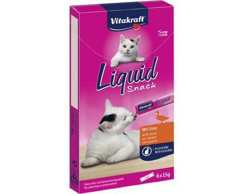 Snack pour chats Vitakraft Liquid Snack Canard et Beta, 90 g