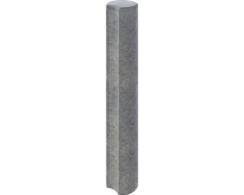 Palissade ronde iMount avec goulotte gris 20x120 cm Borne en béton de forme cylindrique