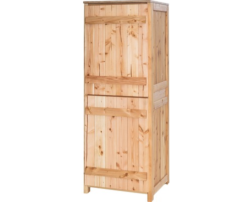 Armoire haute type 543 pour cuisine d'extérieur en sapin de Douglas non traité Armoire en bois avec deux portes