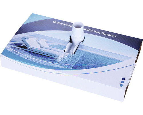 Poolbodensauger mit seitlichen Bürsten im Karton