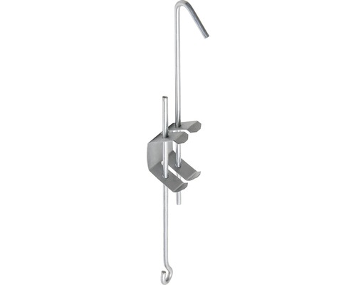 Knauf Schnellabhängung Haken und Draht Spannbereich 100 - 330mm für AMF Ventatec Hauptprofil Pack = 20 St Metallischer Einhängebügel für Behälter