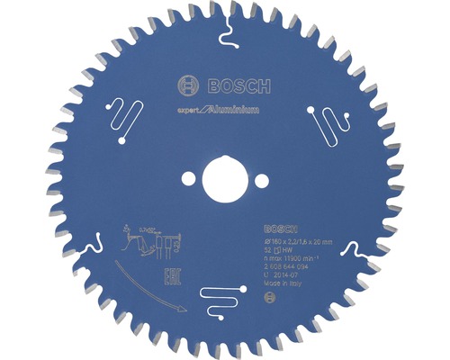 Bosch Lame de scie circulaire Expert for Aluminium Ø 160x20 mm Z 52 Lame de scie circulaire Bosch Expert Aluminium