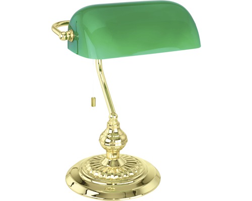 Lampe de bureau verte style banquier