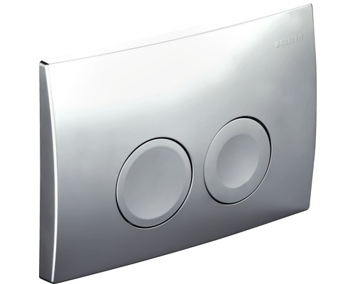 Plaque de commande GEBERIT Delta 21 plaque chrome mat / bouton chrome mat 115.125.46.1