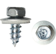 Fassadenbauschraube m. Dichtscheibe 6,5x25 mm galv. verzinkt, 100 Stück