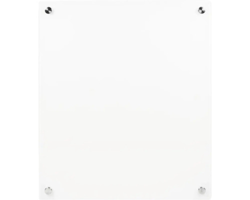 Image en verre avec quatre points de fixation