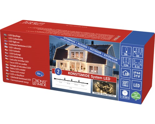 Konstsmide System LED Lichterkette Verpackung für den Aussenbereich