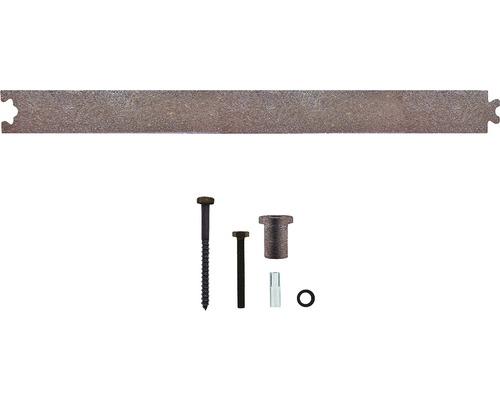 Rail intermédiaire ferrure pour porte coulissante Intersteel 45 cm antique Matériel de fixation pour panneaux