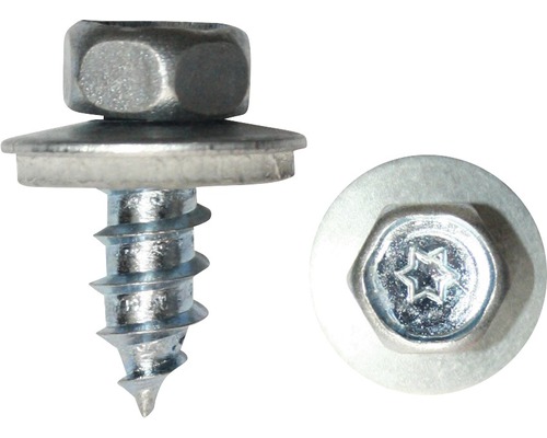 Fassadenbauschraube m. Dichtscheibe 6,5x64 mm galv. verzinkt, 100 Stück Fassadenbauschraube m. Dichtscheibe 6,5x64 mm galv. verzinkt, 100 Stück