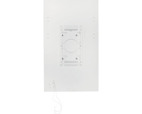 Arrière d''une armoire de toilette avec dispositif de montage