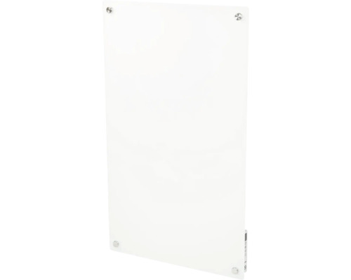 Chauffage en verre blanc avec éléments de montage