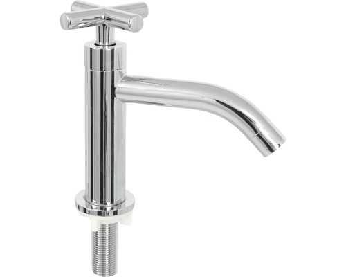 Wasserhahn aus Metall mit Kreuzgriff