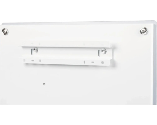 Vue arrière d''un radiateur blanc avec support mural