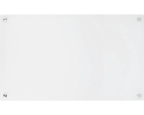 Tableau magnétique en verre blanc avec fixation