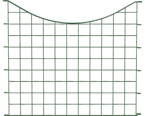 Zaunfeld Steckzaun Bogen unten 77.3x66.5 cm grün