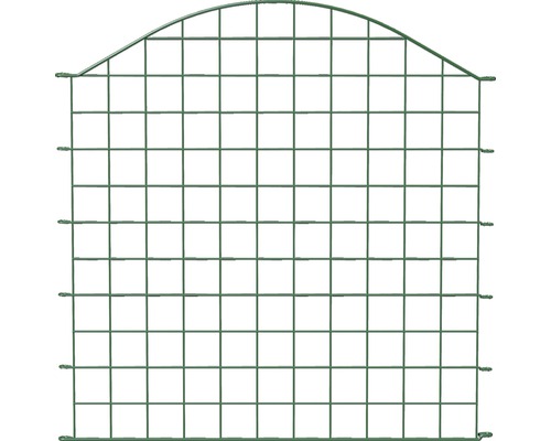Zaunfeld Steckzaun Bogen oben 77.3x78.5 cm grün