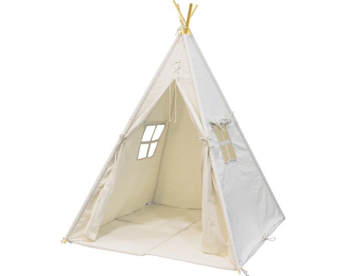 Tente tipi Sunny Alba textile 120x120x159 cm blanc