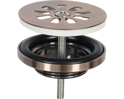 Waschbeckenstöpsel aus Metall