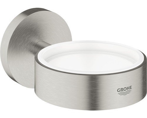 Halter GROHE Essentials für Glas, Seifenschale und Seifenspender supersteel 40369DC1